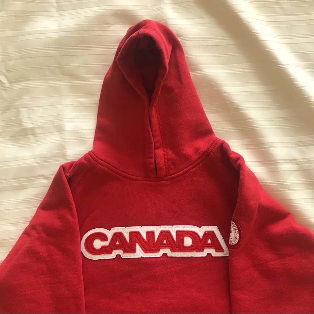 red Canada hoodie